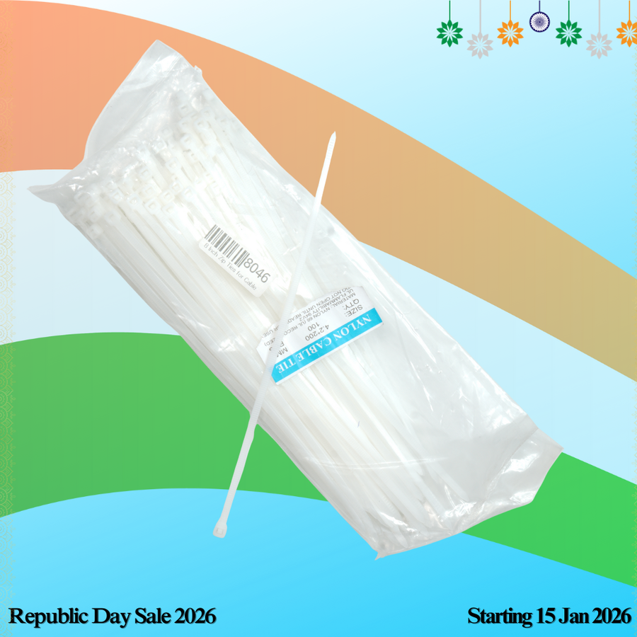 Premium 8 Inch Zip Ties for Cable Management - Multipurpose Nylon Wire ...