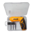INGCO Rechargeable Screwdriver Kit – Wireless Electric Screw Driver with LED Light