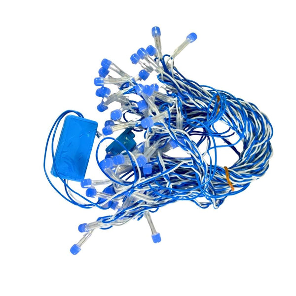 8mm Blue LED Decorative String Lights for Diwali, Christmas & Festive Decoration (15m)