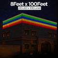 8 Feet × 100 Feet Pixel LED Toran & Building Lights – Wedding Decoration Setup