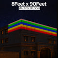 8 Feet × 90 Feet Pixel LED Toran & Building Lights – Wedding Decoration Setup