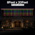 8 Feet × 20 Feet Pixel LED Toran & Building Lights – Wedding Decoration Setup