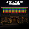 8 Feet × 40 Feet Pixel LED Toran & Building Lights – Wedding Decoration Setup