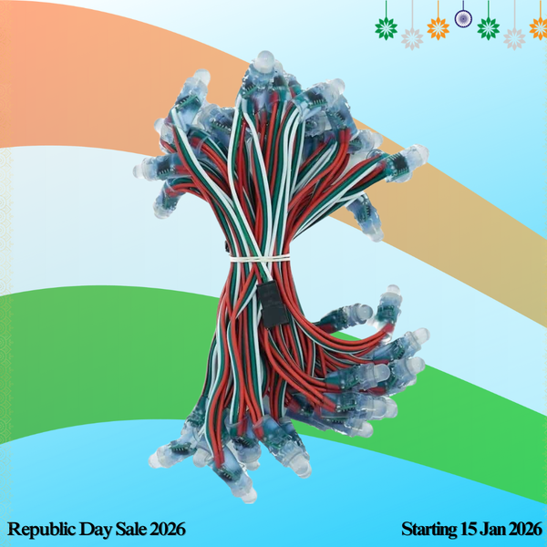 Pixel LED 5inch (Multicolor, WS2811, 50LEDs) 20 Feet Length