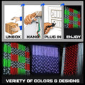 20 Feet × 100 Feet Pixel LED Toran & Building Lights – Wedding Decoration Setup
