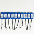 Blue 12V LED Flasher - 100% Waterproof Auto-Flashing Pixel ( Pack Of 10 )