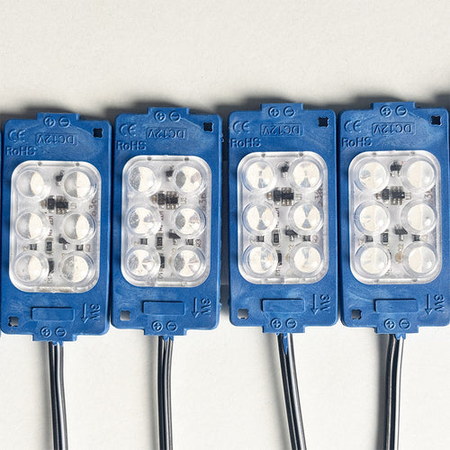 Blue 12V LED Flasher - 100% Waterproof Auto-Flashing Pixel ( Pack Of 10 )
