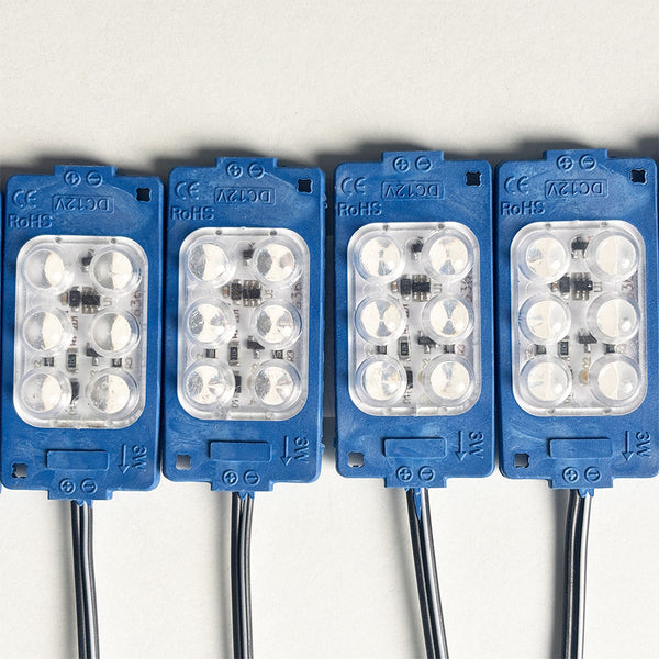 Blue 12V LED Flasher - 100% Waterproof Auto-Flashing Pixel ( Pack Of 10 )