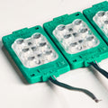 Green 12V LED Flasher - 100% Waterproof Auto-Flashing Pixel ( Pack Of 10 )