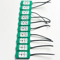 Green 12V LED Flasher - 100% Waterproof Auto-Flashing Pixel ( Pack Of 10 )