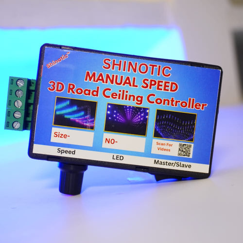 Shinotic Controller – 3D Road Ceiling 10x20x20 | RGB Effects | Manual Speed | Plug & Play | Real-Time Sync