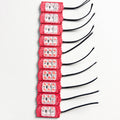 Red 12V LED Flasher - 100% Waterproof Auto-Flashing Pixel ( Pack Of 10 )