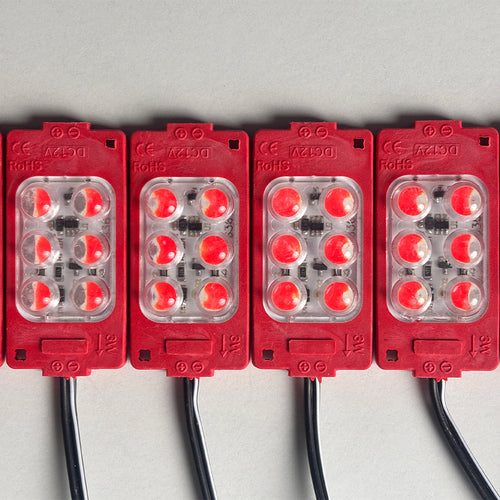 Red 12V LED Flasher - 100% Waterproof Auto-Flashing Pixel ( Pack Of 10 )