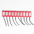 Red 12V LED Flasher - 100% Waterproof Auto-Flashing Pixel ( Pack Of 10 )