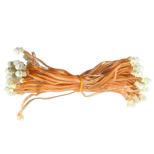 Pixel LED 7inch Gel wire (Frosted SMD, Single Color, 50 LEDs) 28 Feet Length – Warm White | Pure Copper Wire