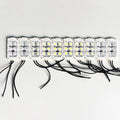White 12V LED Flasher - 100% Waterproof Auto-Flashing Pixel ( Pack Of 10 )