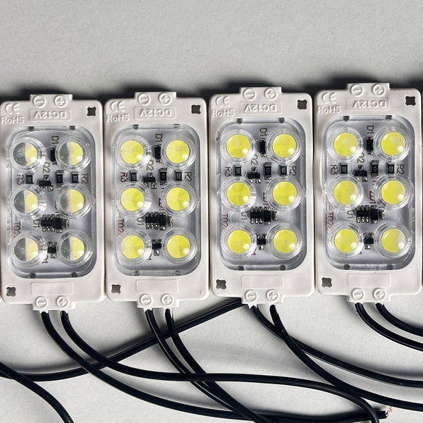 White 12V LED Flasher - 100% Waterproof Auto-Flashing Pixel ( Pack Of 10 )