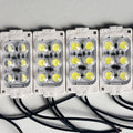 White 12V LED Flasher - 100% Waterproof Auto-Flashing Pixel ( Pack Of 10 )