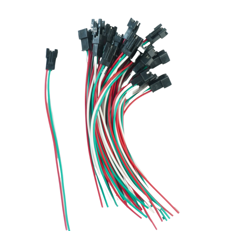 3 Pin Male Copper Connector for All Applications - (Pack of 20)