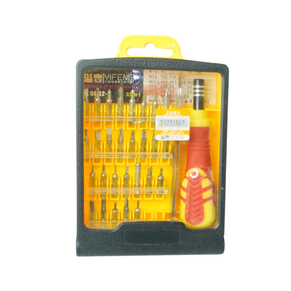 Jackly Small Screwdriver Set – 30-Piece Precision Tool Kit for Electronics, Glasses, and More