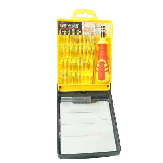 Jackly Small Screwdriver Set – 30-Piece Precision Tool Kit for Electronics, Glasses, and More