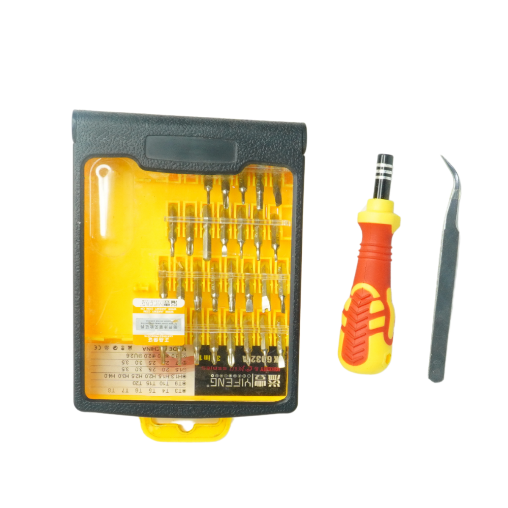 Jackly Small Screwdriver Set – 30-Piece Precision Tool Kit for Electronics, Glasses, and More