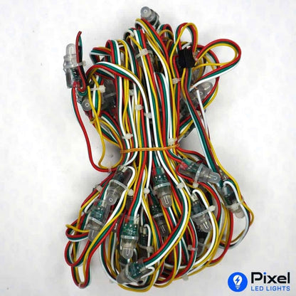 Pixel LED 5inch on Data wire (Multicolor, WS2811, 50LEDs) 20 Feet Length - SKU 1091