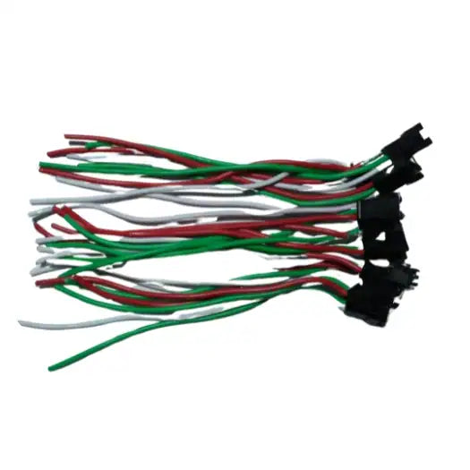 3 pin male connector heavy leads (pack of 20)