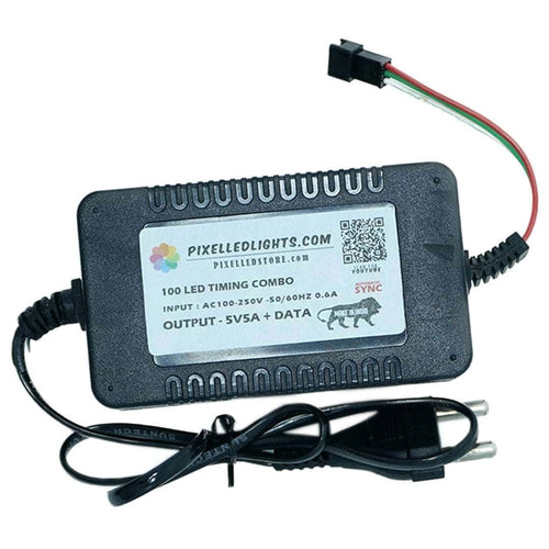 100 LED Pixel Combo Kit – 5V Adapter + Smart Controller