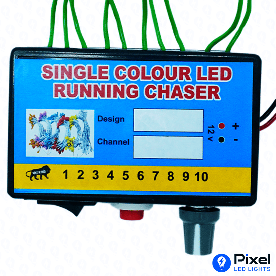 12V 10-Channel DC Chaser with Multi-Functions (500 LEDs per Channel)
