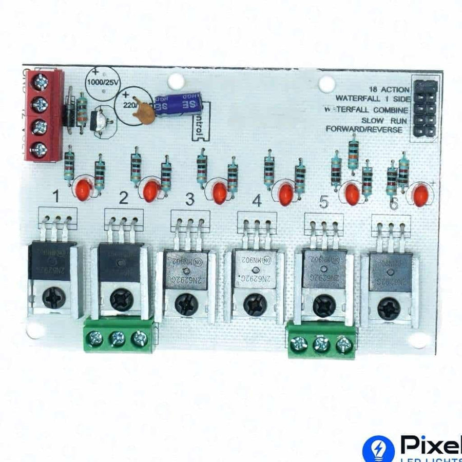 12V 6-Channel DC Chaser with Multi-Functions (500 LEDs per Channel)