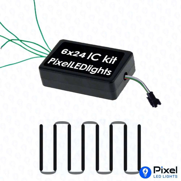 Pixel LED IC Circuits for Gate S Connection (6x24) - 5 Data Output - SKU 2121