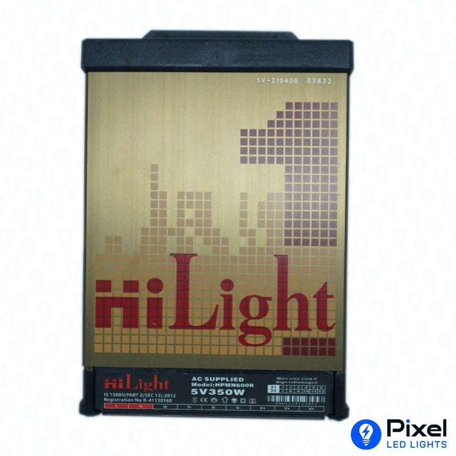 5V 70A HiLight Pixel LED Power Supply for 1100 LEDs (Rainproof Metal Body) - Max 350W Output