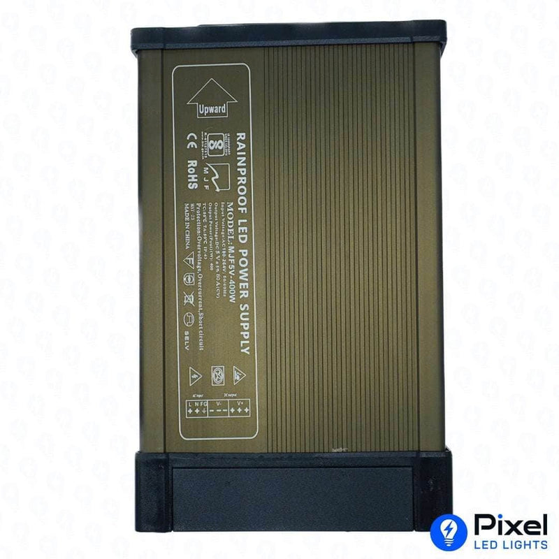 5V 80A Pixel LED Power Supply for 1100 LEDs (Rainproof Metal Body) - Max 400W Output (Generic)