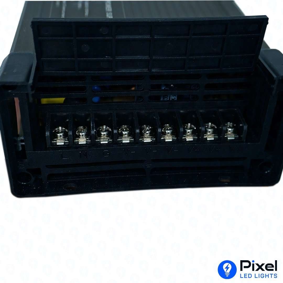 5V 100A Pixel LED Power Supply for 1300 LEDs (Rainproof Metal Body) - Max 500W Output (Generic)