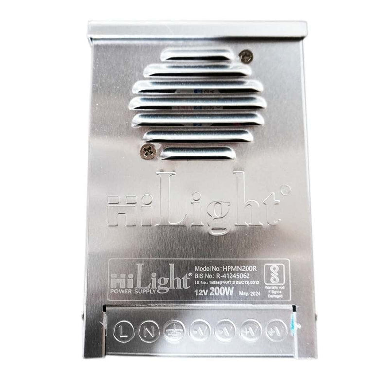 12V 16A HiLight Power Supply – 200W Output (Rainproof Metal Body)