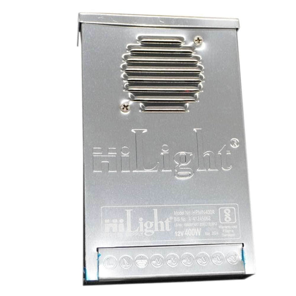 12V 35A HiLight Power Supply – 400W Output (Rainproof Metal Body)