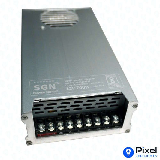 12V 60A SGN Power Supply – 700W Output (Rainproof Metal Body)