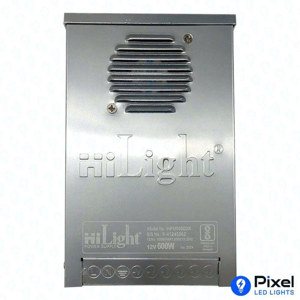 12V 50A Hi Light Slim Power Supply – Max 600W Output (Metal Body)