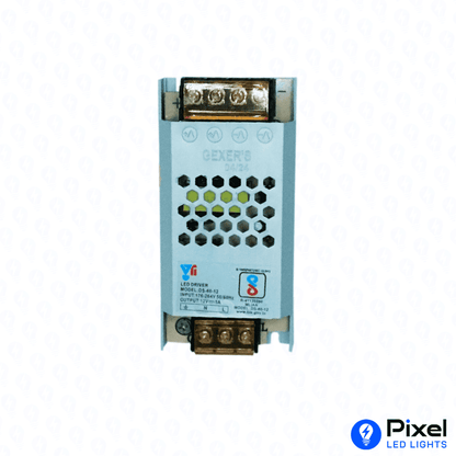 12V 5A Gexer Slim Power Supply – Max 60W Output (Metal Body)