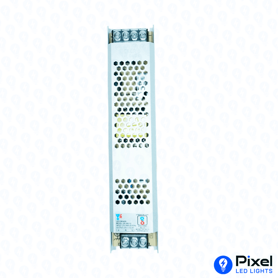 12V 35A Gexer Slim Power Supply – 400W Output (Metal Body)