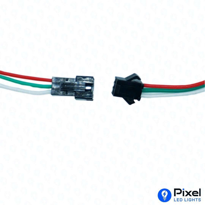 3-Pin Copper Connectors with Heavy-Duty Wire Leads ( Pack of 10 )