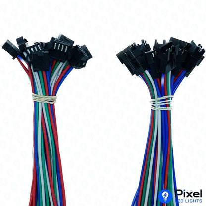 Copper Wire 4 Pin Connectors - (Pack of 10) - SKU 6008