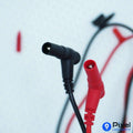 Premium Red and Black Multimeter Test Leads with Protective Caps