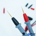 Premium Red and Black Multimeter Test Leads with Protective Caps