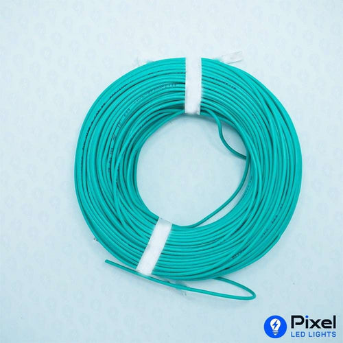 0.75 mm Single-Core Green Copper Wire, High Durability