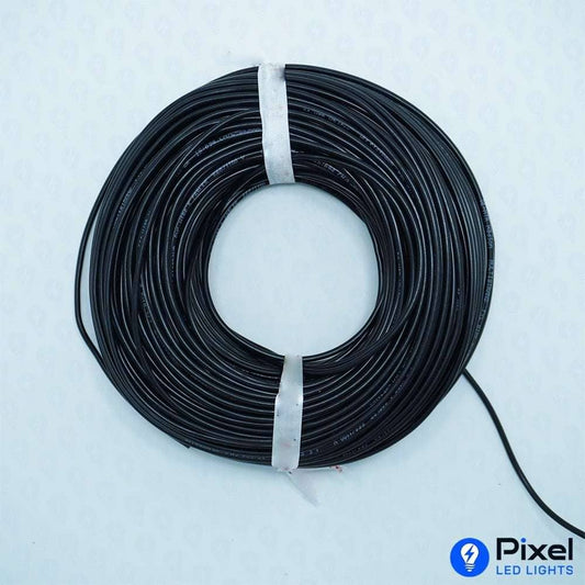 1.5 mm Single-Core Black Copper Wire, High Durability - SKU 7014