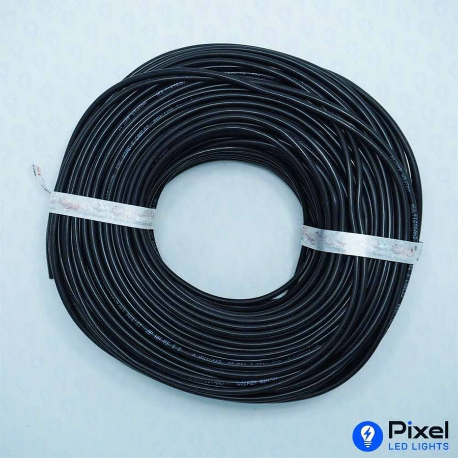 2.5 mm Single-Core Black Copper Wire, High Durability - SKU 7017