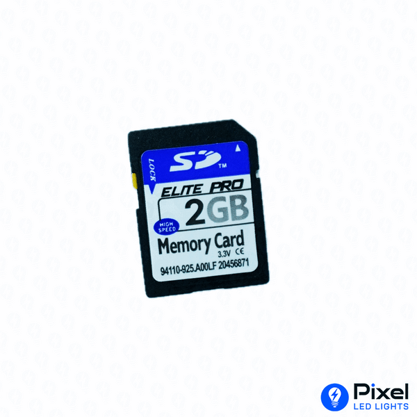 2GB SD Secure Digital Flash Memory Card - FAT Format, Compatible with T8000 TTL T8000 AC Controllers, Security Lock