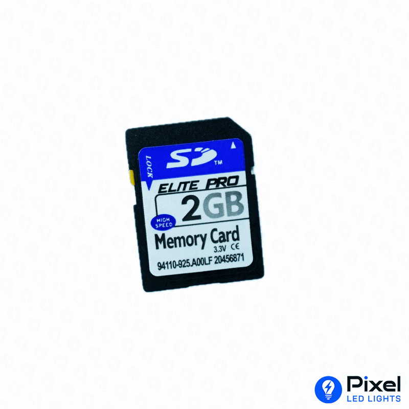 2GB SD Secure Digital Flash Memory Card - FAT Format, Compatible with T8000 TTL T8000 AC Controllers, Security Lock